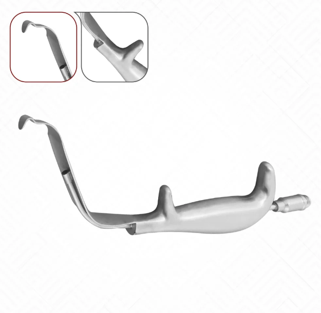 10.5'' Levine Modified Levasseur-Merrill Retractor w/ fiber optic