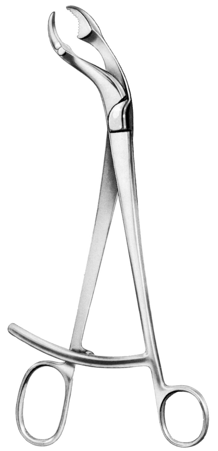 10 1/2" Verbrugge Bone Holding Forceps – Long Ratchet