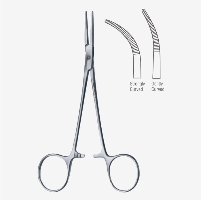 10" Tonsil Forceps, Curved