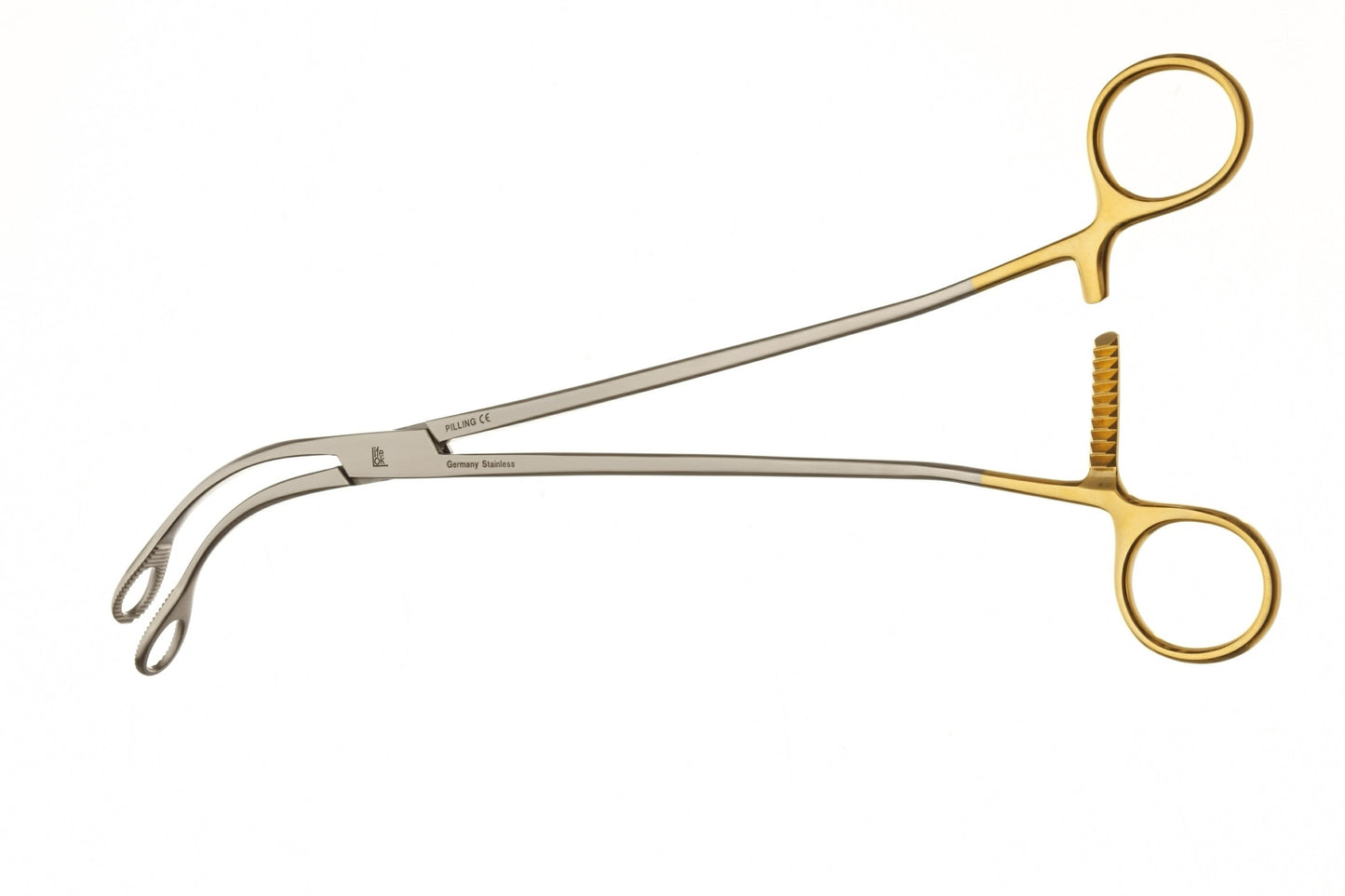 12-1/8" K-P Short Jaw Ring Forceps – Curved Jaw