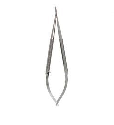 15cm Micro Scissors with Straight Serrated Blade 9mm 8mm Handle