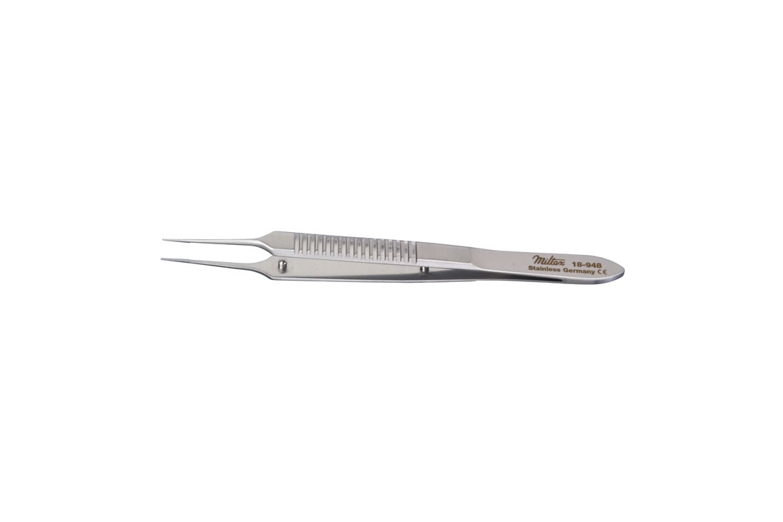 VISE micro suture tying forceps 135mm with 0.3mm straight tip