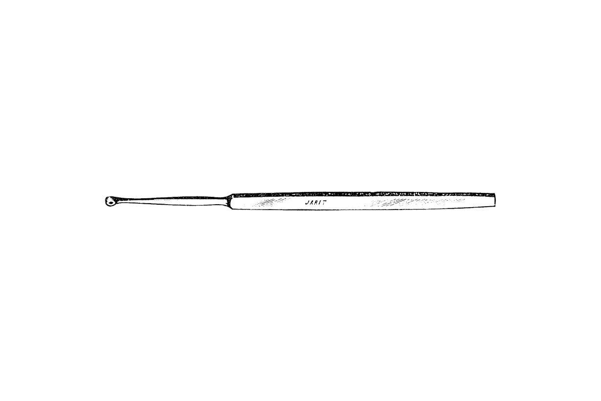 Fox lupus curette with round cup, 14cm