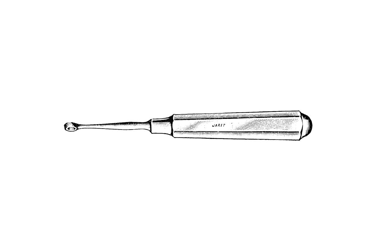 Piffard lupus curette, three figure patterns