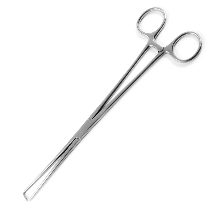 Schroeder tenaculum forceps curved on flat 24cm