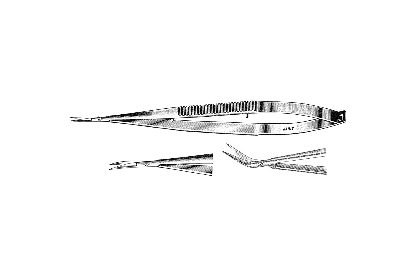 Jacobson scissor 185mm with curved blades