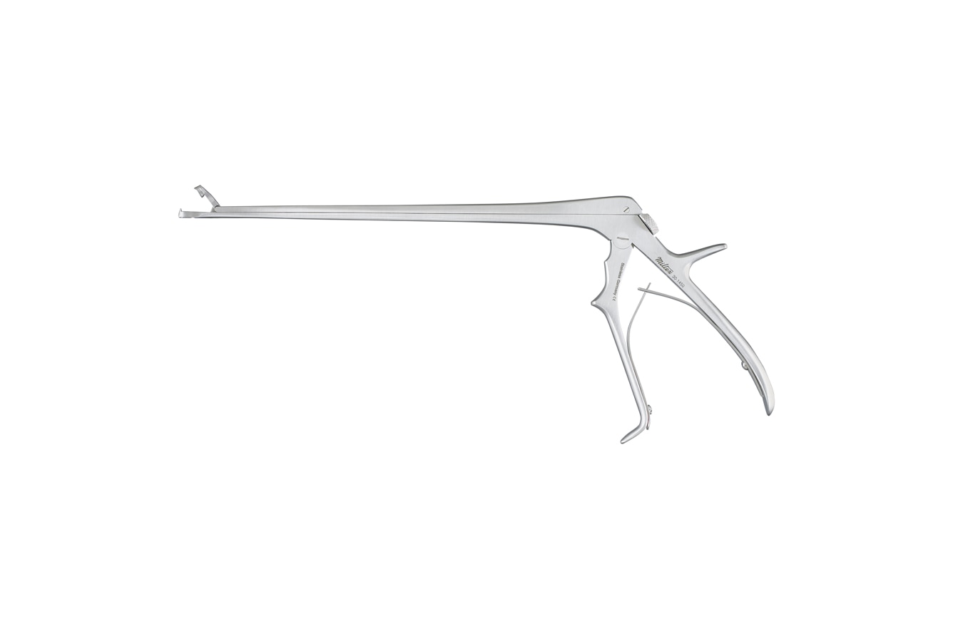 Townsend-Tischler Fig. 6 biopsy punch with upward-angled rotatable jaw