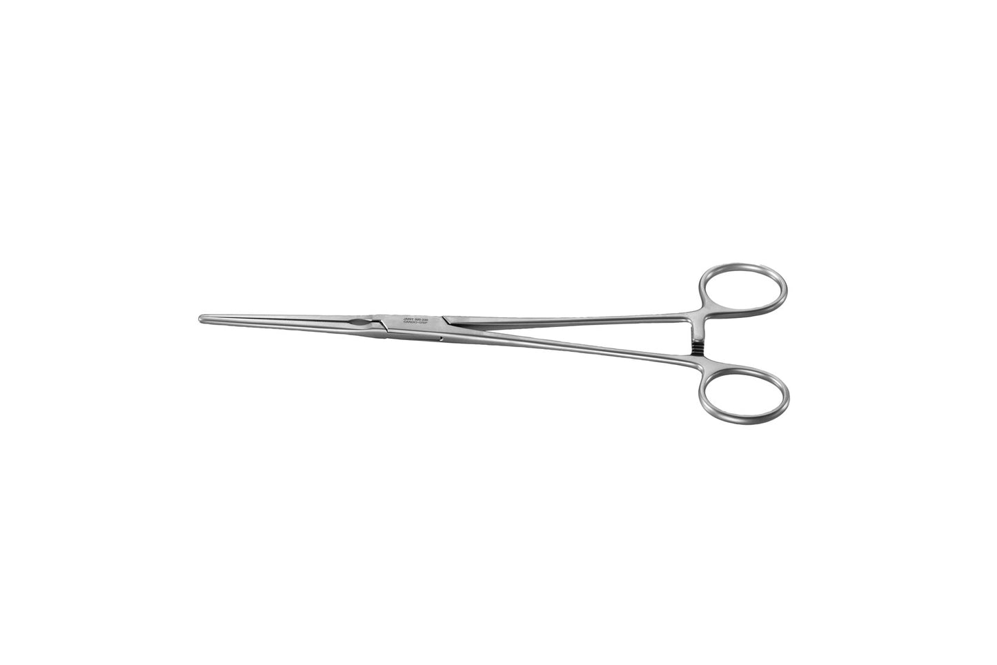 DeBakey straight coarctation clamp 31.5 cm with atraumatic jaws