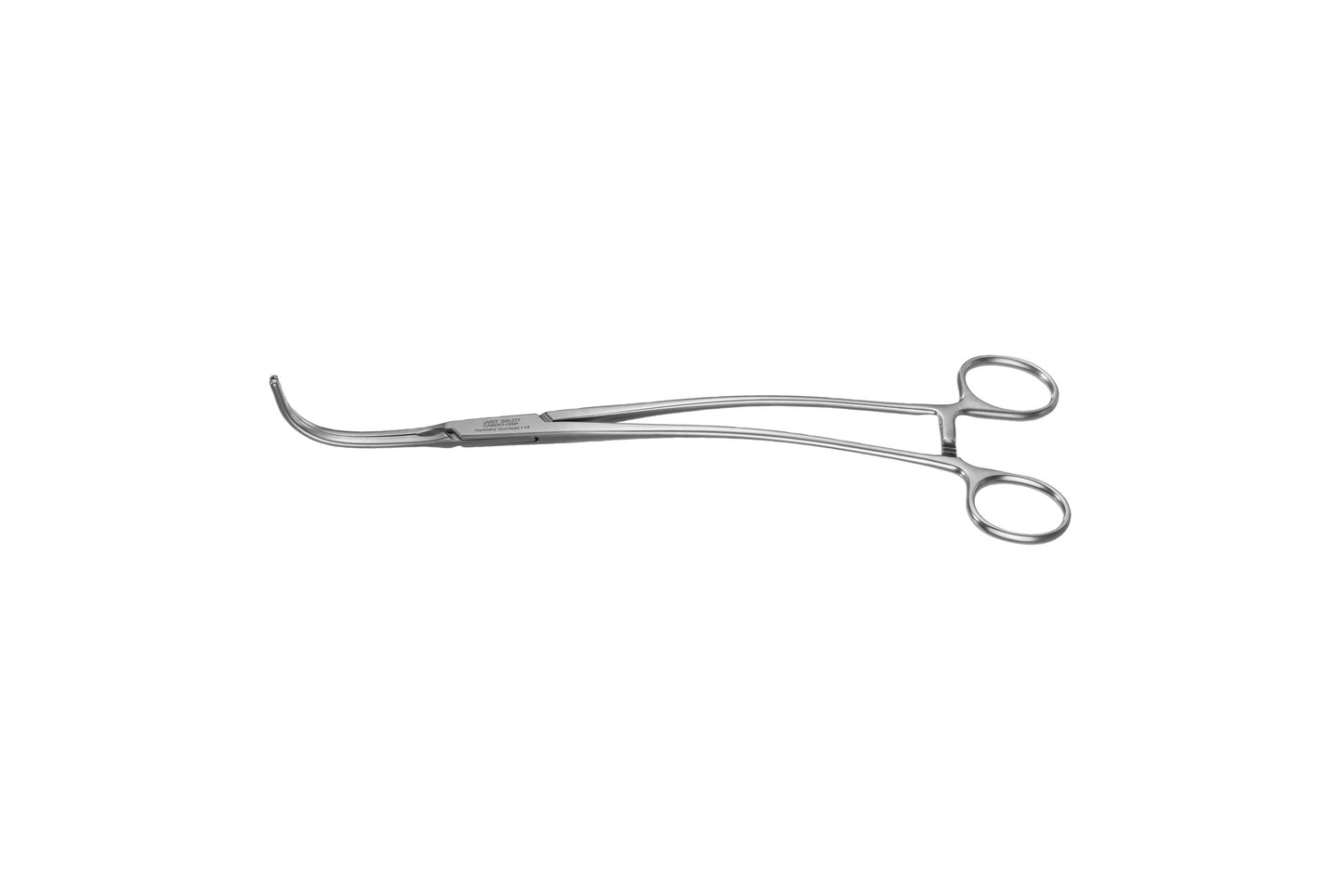 DeBakey-Bahnson aneurysm clamp 23 cm with curved atraumatic jaws