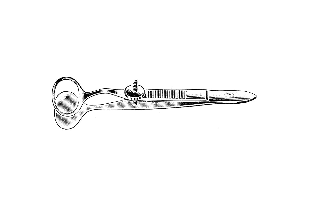 Ayer chalazion forceps 9cm
