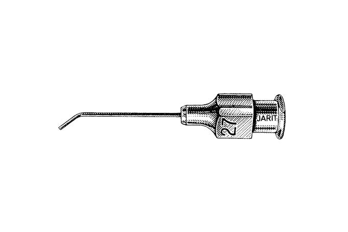 Rycroft air injection cannula 30 gauge with 5mm angled tip
