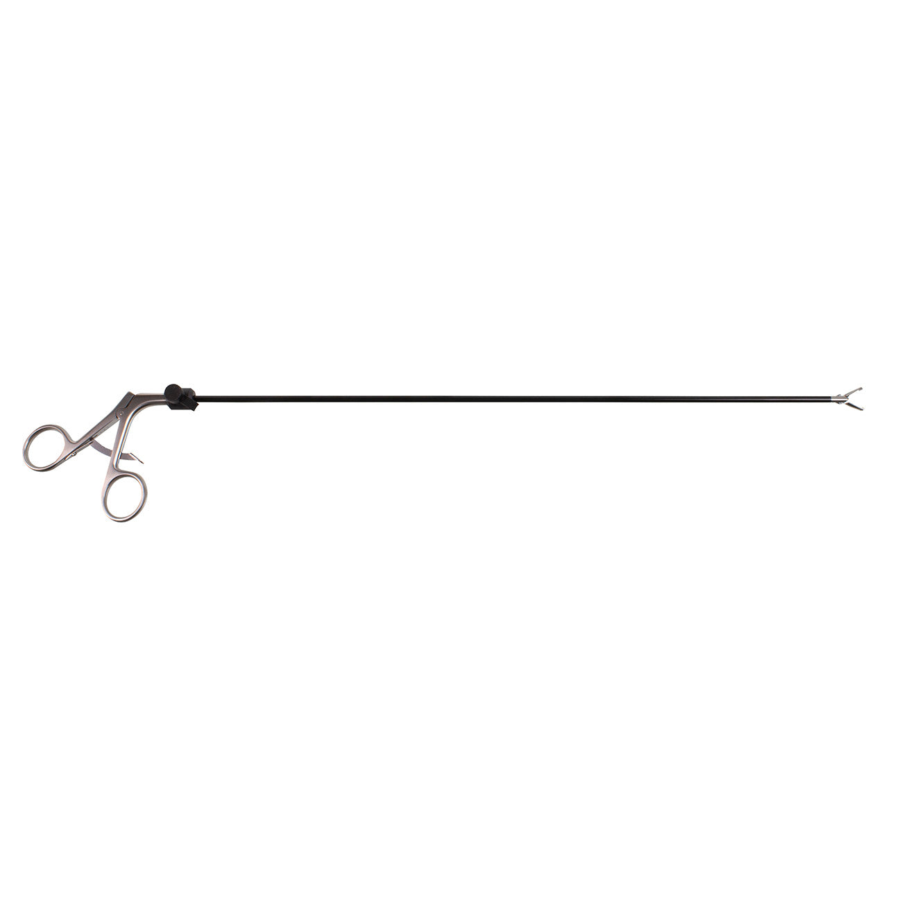 45 cm Allis Grasp Forceps with Clear Flushable Shaft, Ratchet, and Insulated Shaft