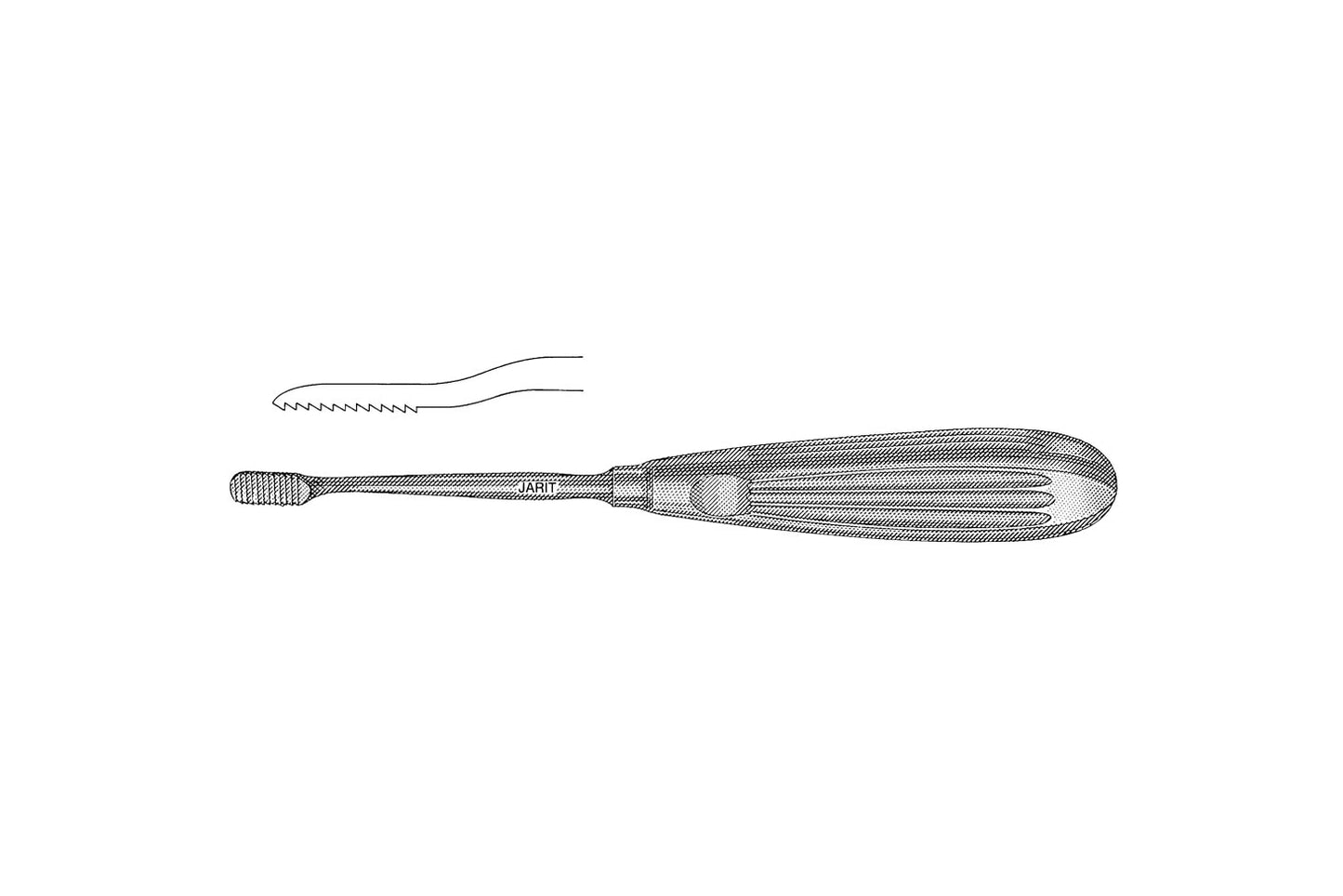 Lewis antrum rasp 18cm surgical instrument