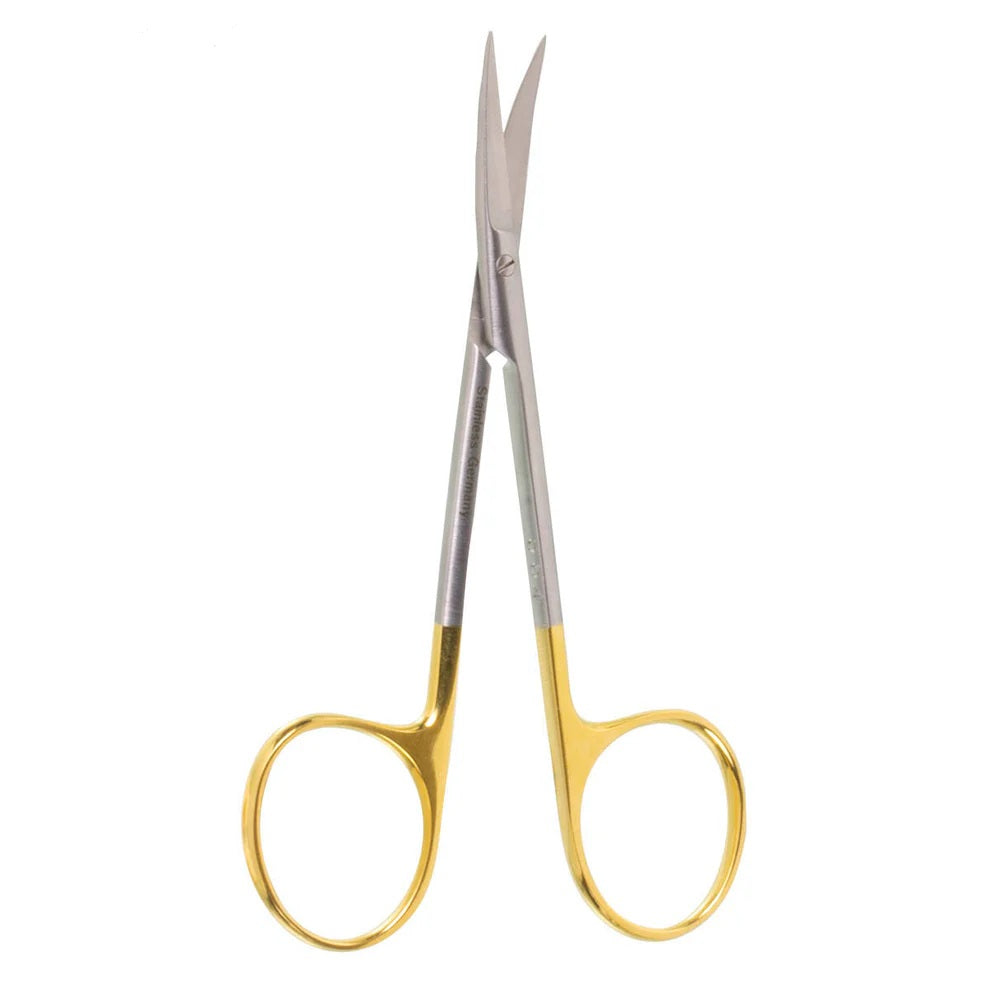 4 1/2" Iris Scissors, GG, Straight, One Blade Serrated