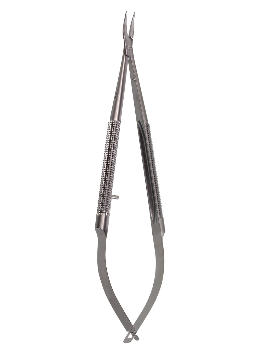 5.5 Micro Needle Holders 8mm handle 0.4mm tips right handle conv jaw w/o lock