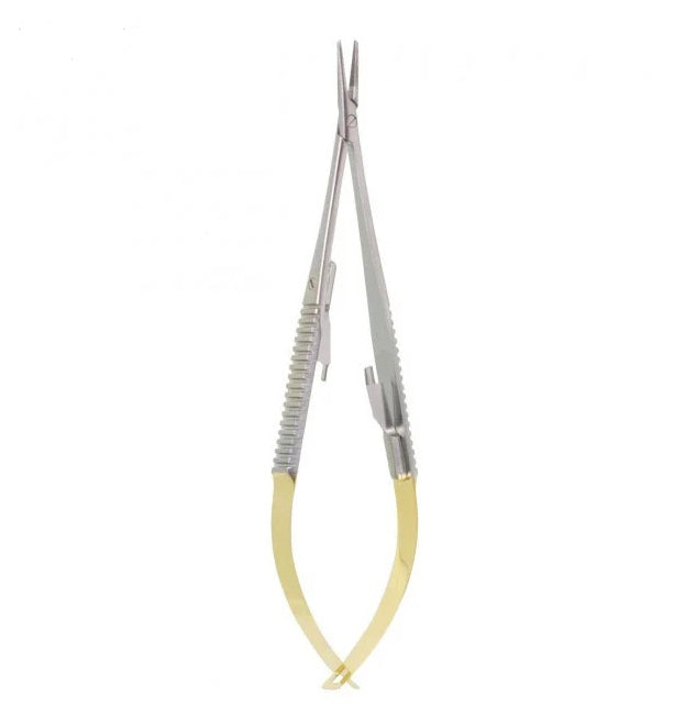 5 1/2" Castroviejo "GG" Needle Holder, curved and smooth, with lock