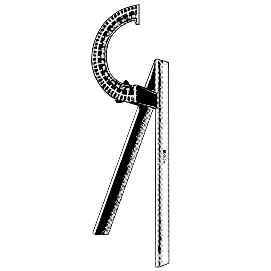 Moeltgen goniometer 24cm with 6cm measure length