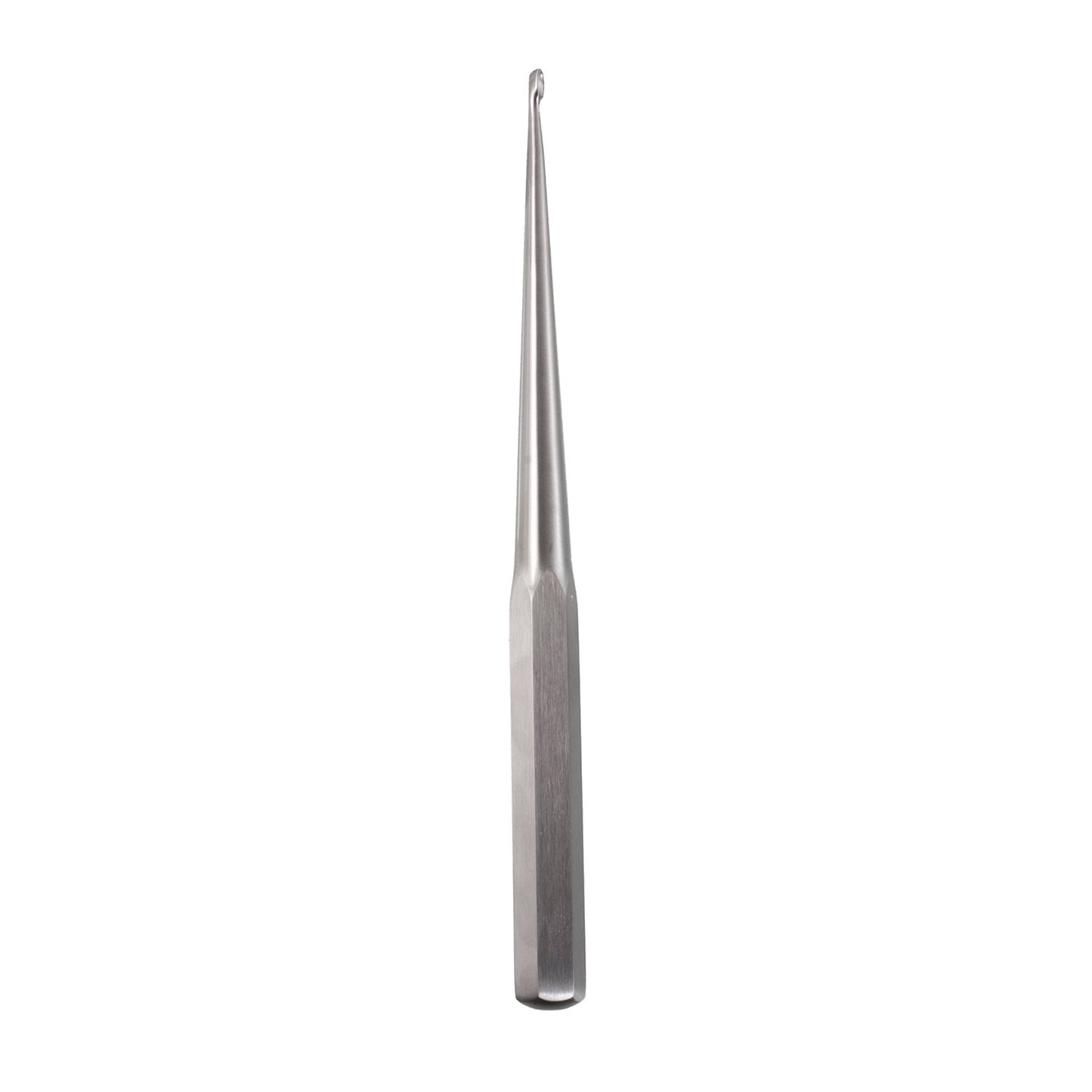 Spinal Fusion Curette – Size 2, hex handle, straight, 9″