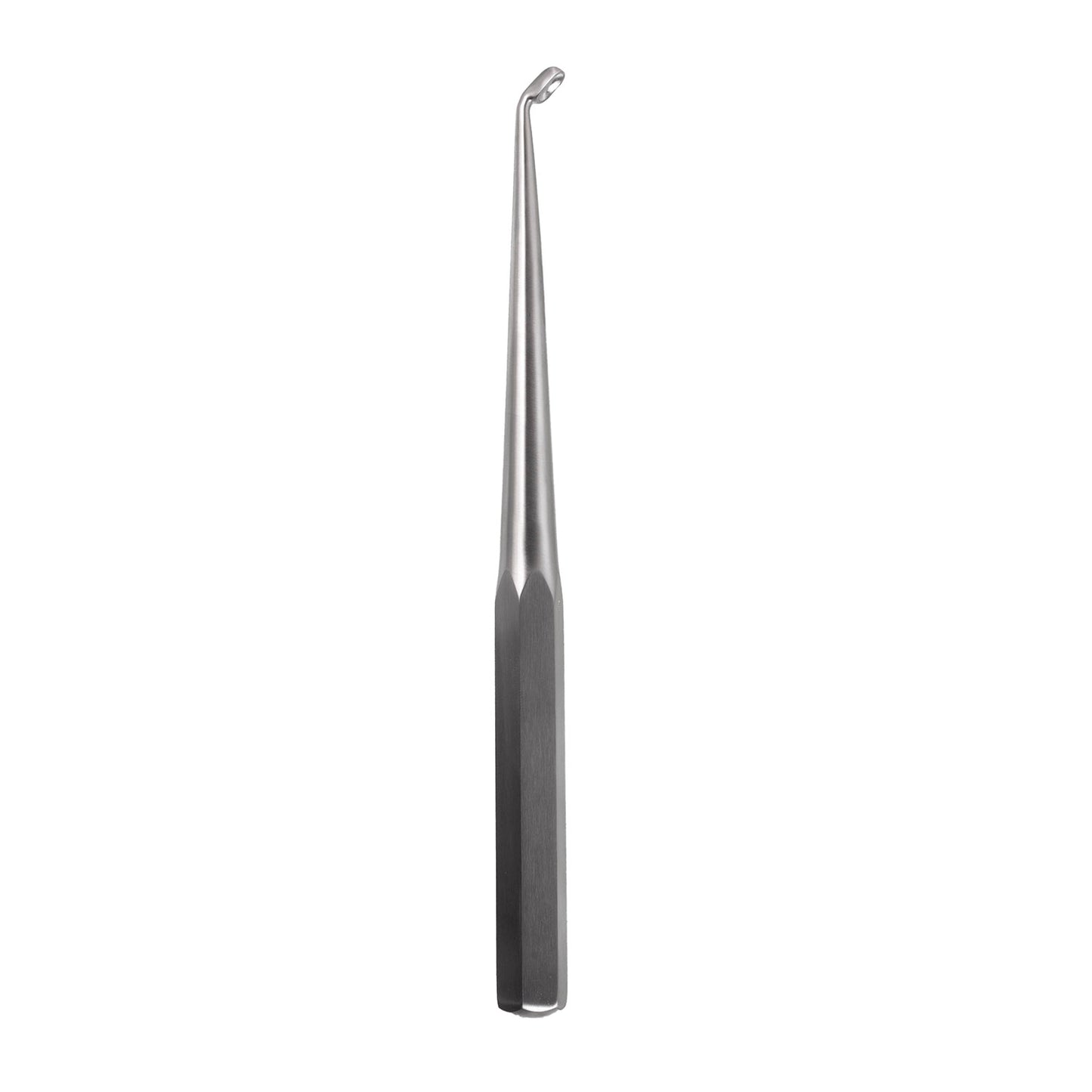 Brun Curette -4 angled hex handle 9″