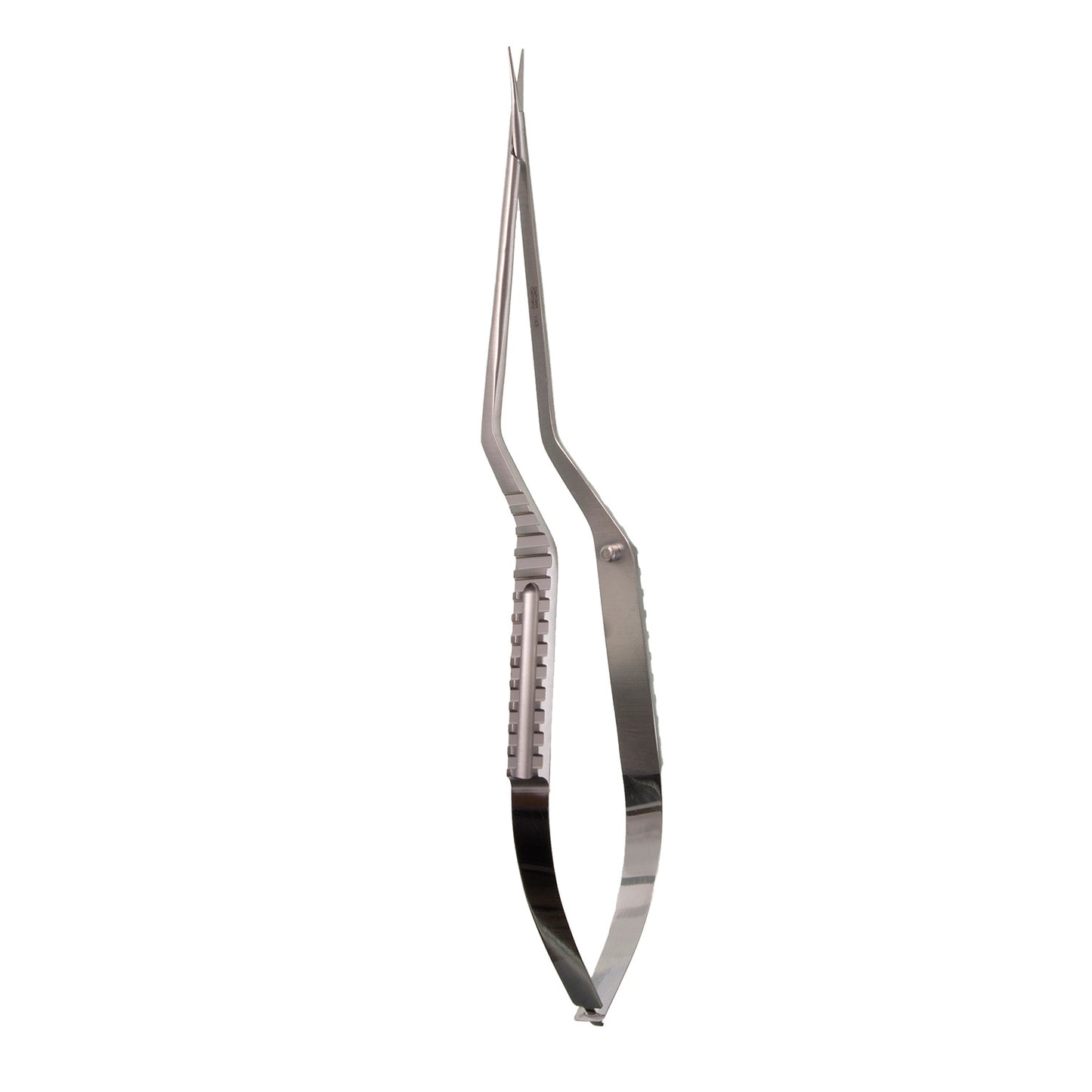 Micro Bay Scissors Serrated Blunt Straight