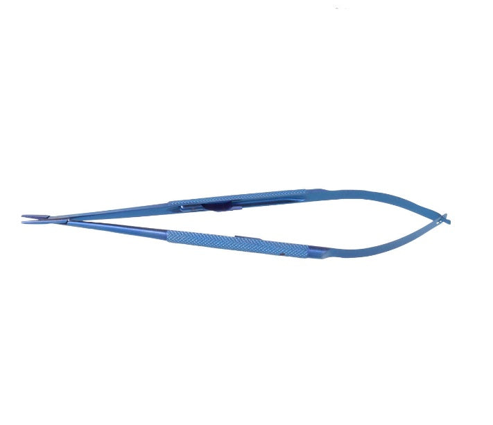 7 1/4" LightTouch Needle Holder, Round Handle, Titanium