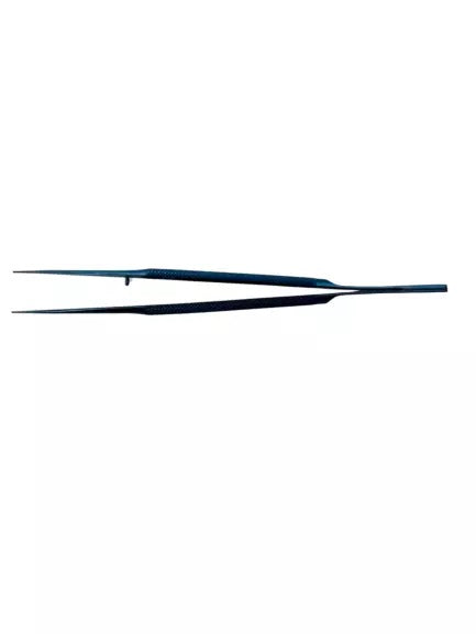 7 1/4 LighTouch Ring Tip Forceps Curved titanium