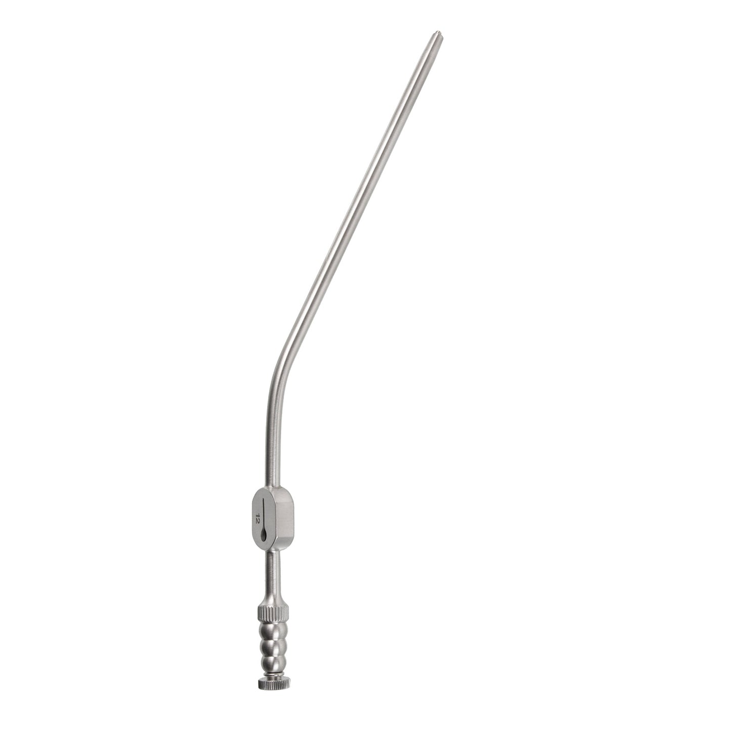 Raindrop Suction Tube – 12fr Tapered Angled W/L 5"