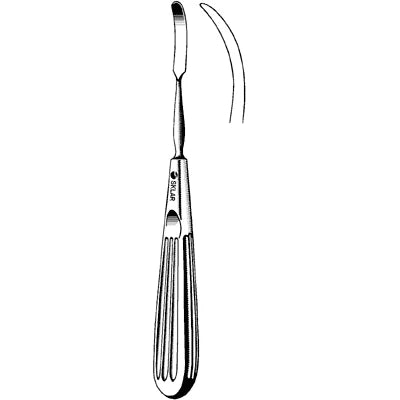 Joseph periosteal elevator, 16cm, curved tip