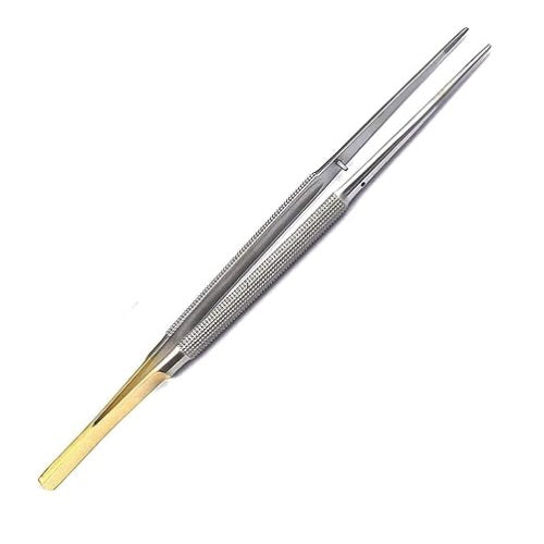 7 Micro Needle Holder Forceps 6mm tip w/o platf. Straight