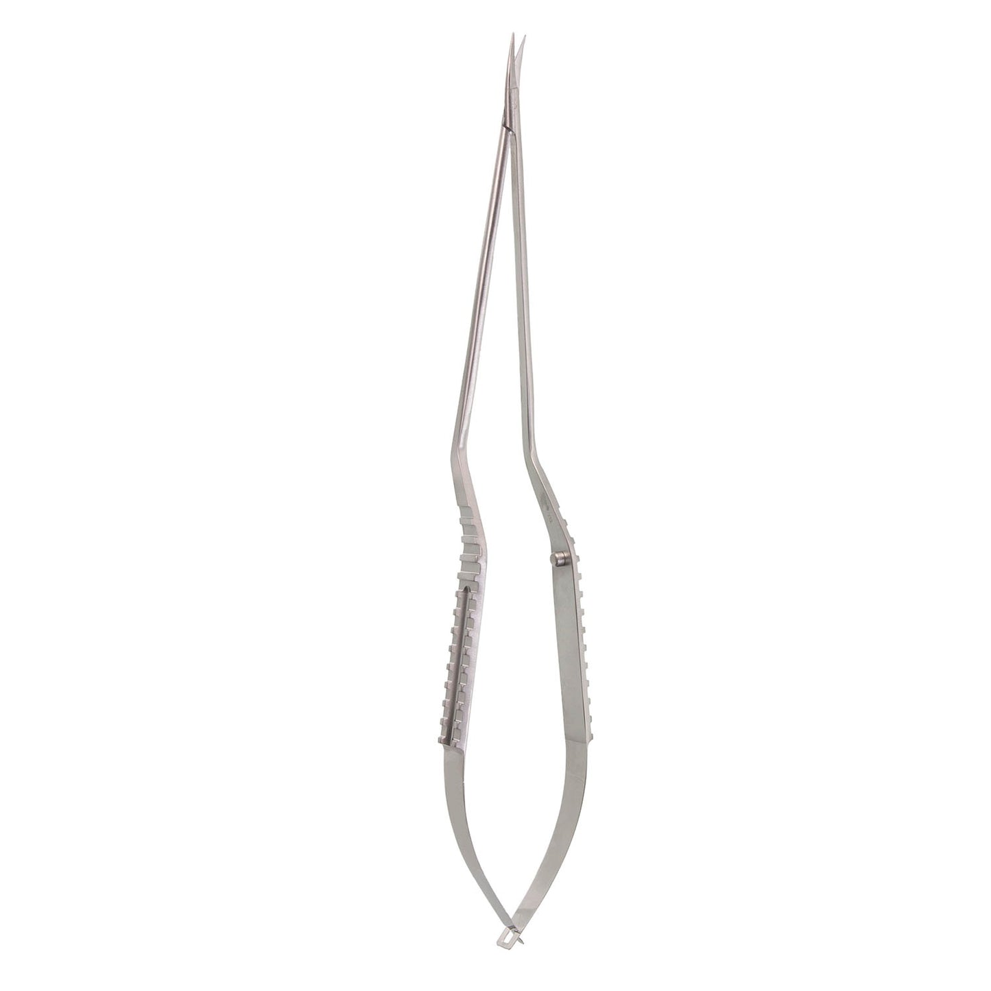 9 1/4" Micro Scissors - Serrated Bay Blade Curved Down