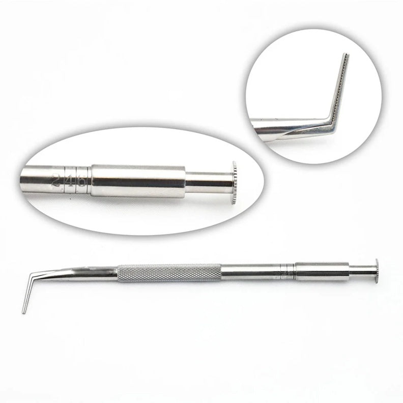 APT Muscle Clamp with an adjustable grooved blade