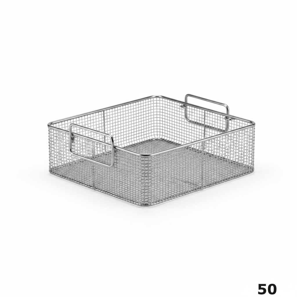 1/2 Half-Size Stainless Steel Wire Basket