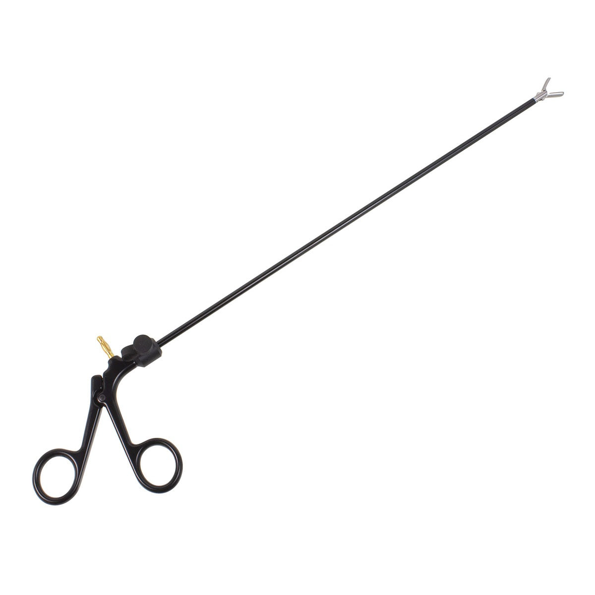 Blunt Nose Grasp Forceps – Insulated, Flushable, With Ratchet, Straight, 35 cm