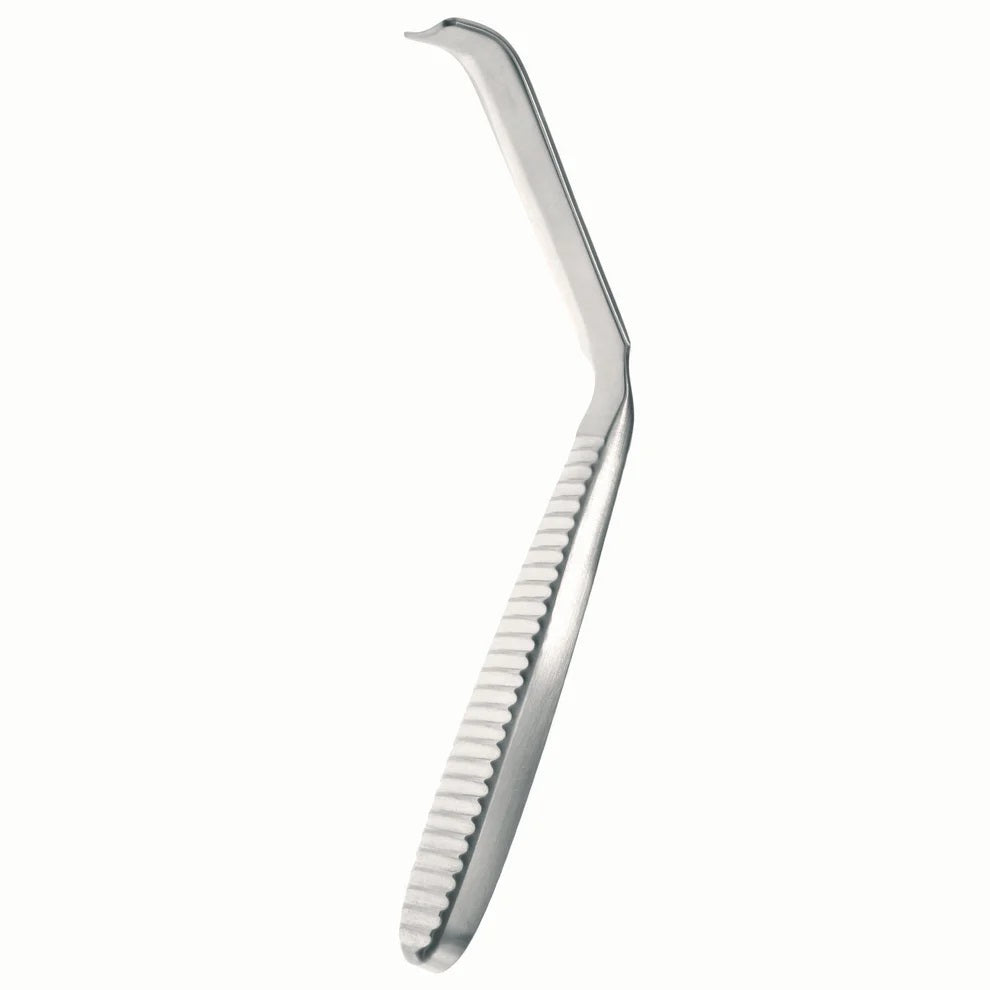 A Cloward Style Blade Retractor with a smooth blade, used for deep tissue retraction in anterior cervical spine surgeries.
