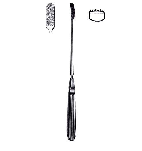 Diamond Surface Rasp, Convex Curved Backward