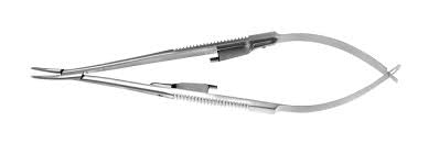 FineTouch Castroviejo Needle Holder curved lock