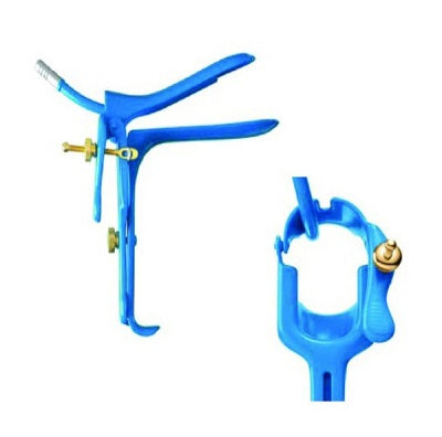 Graves Vaginal Speculum Ebonized with Smoke Evacuator Tube Measures 1-3/8 x 4-1/2