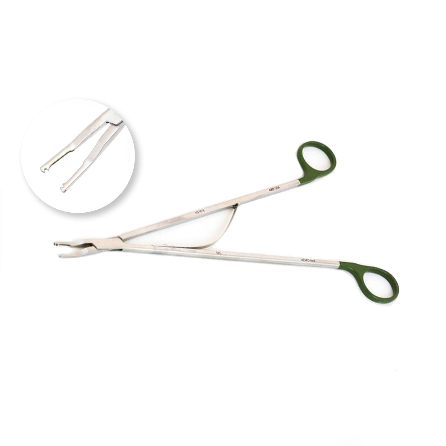 AED Green Medium/Large Hemo-Lock Forcep