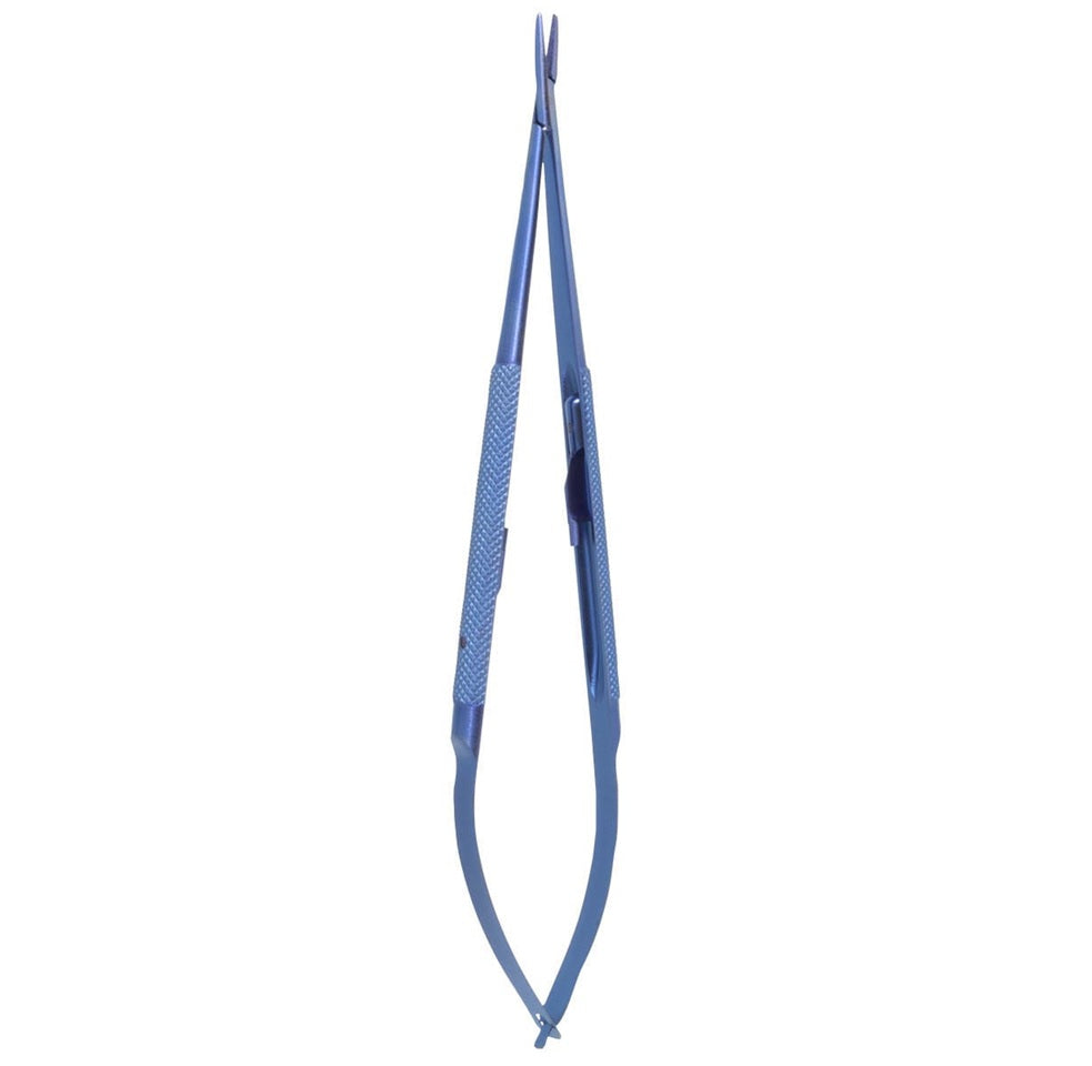 LightTouch Needle Holder, Round Handle, Titanium