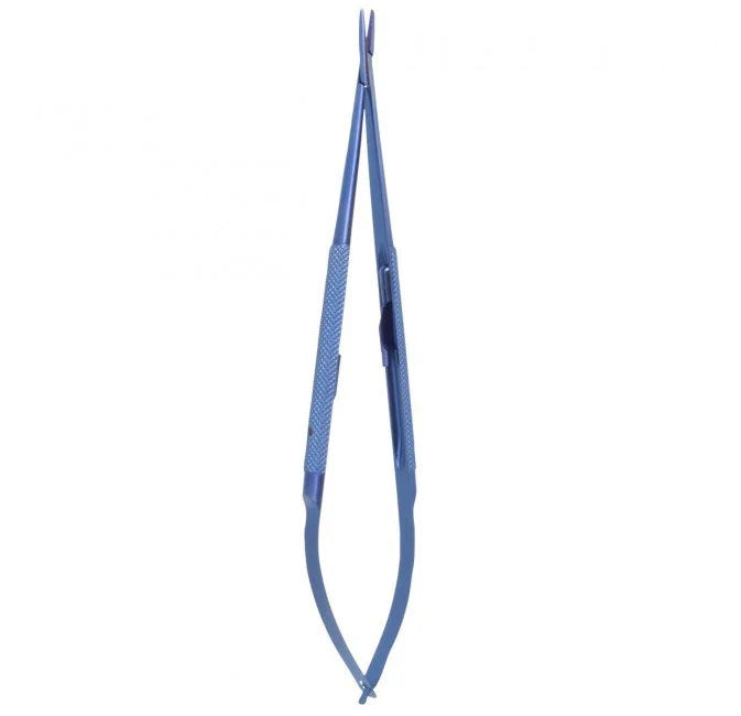 LighTouch Needle Holder round handle titanium