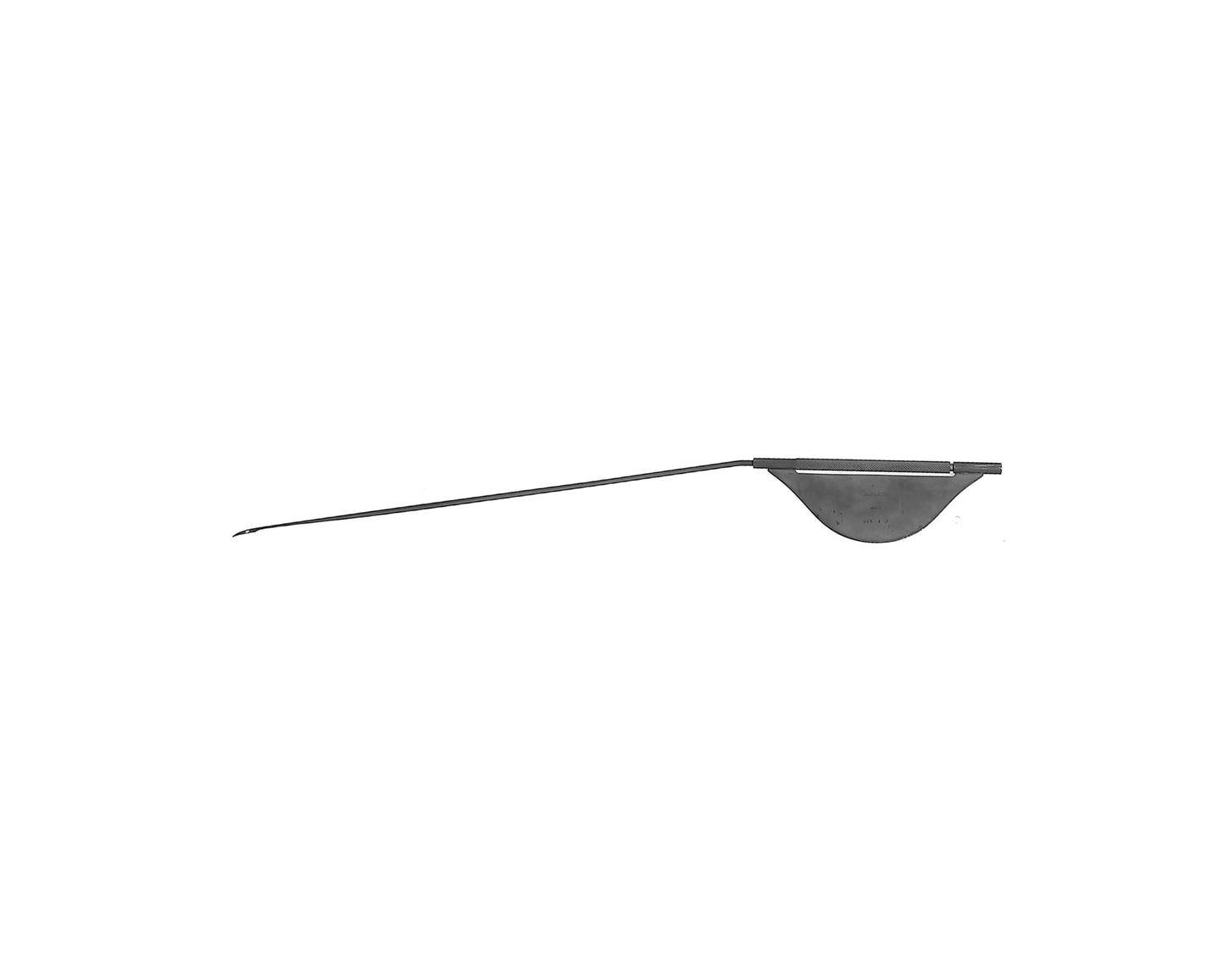 Micro laryngeal sickle knife curved