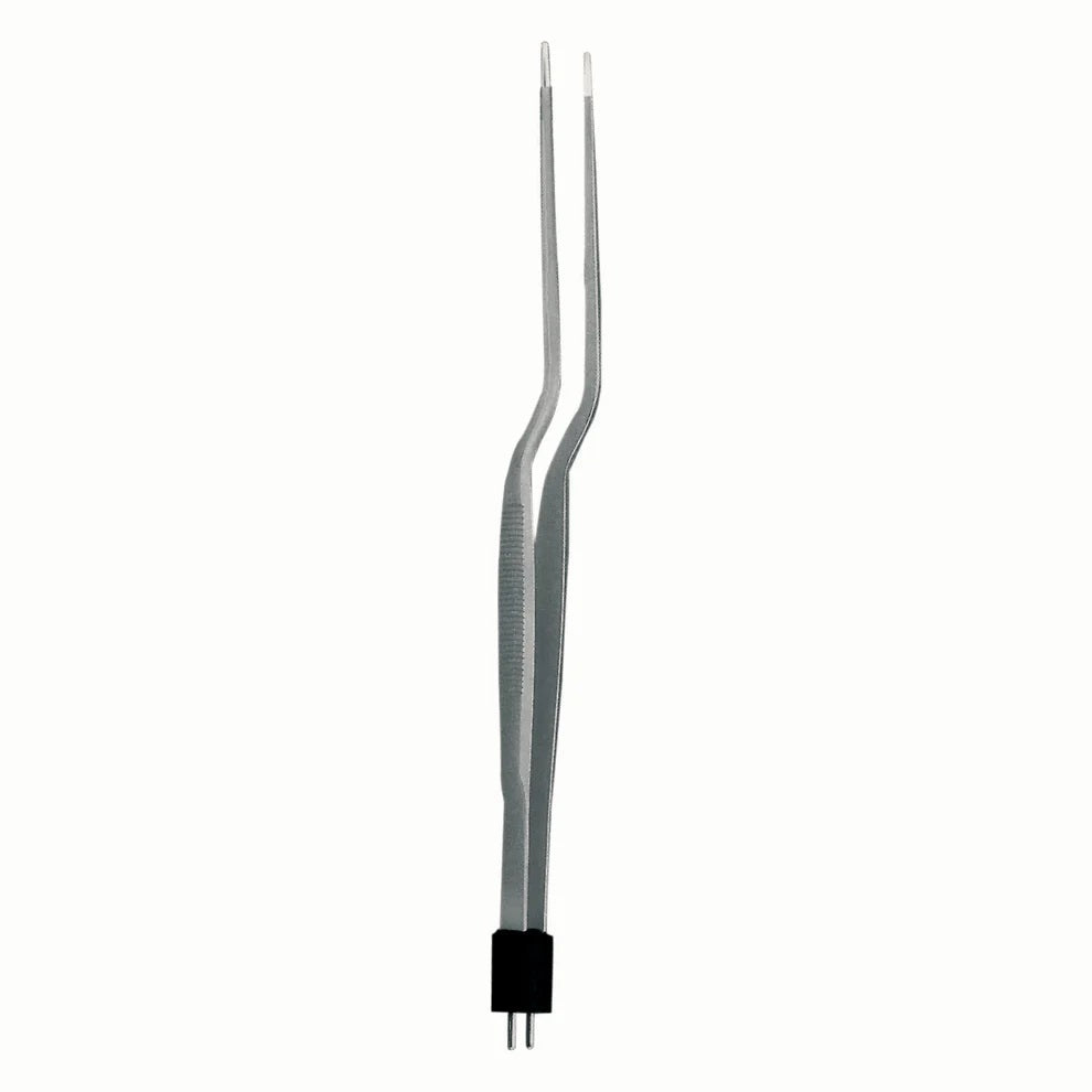 Malis-Style Bayonet Bipolar Forceps (Insulated/Irrigated, 1.5mm Tip)