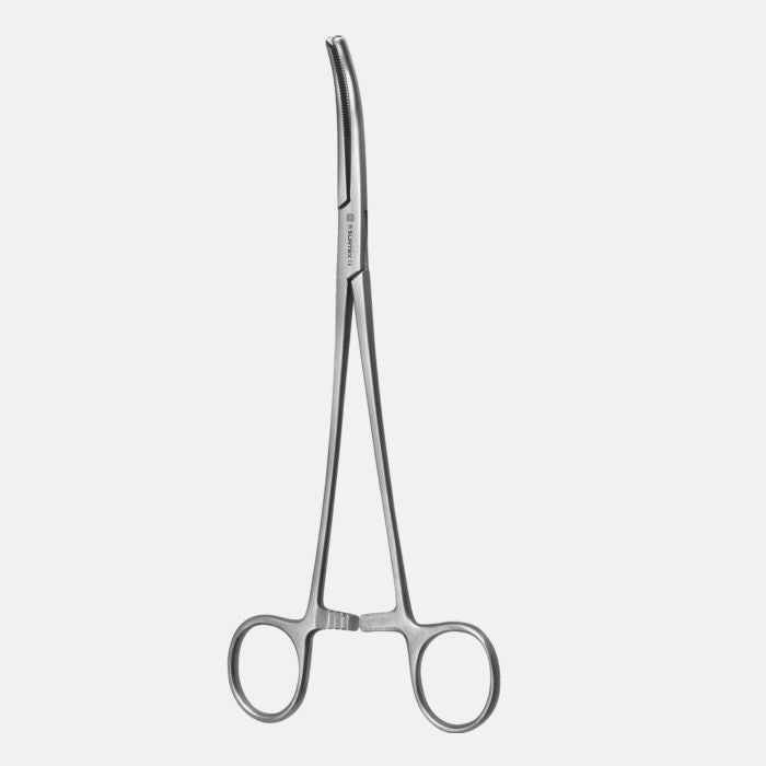 Right angled 80mm jaw; 7 3/4" Mikulicz Int Forceps