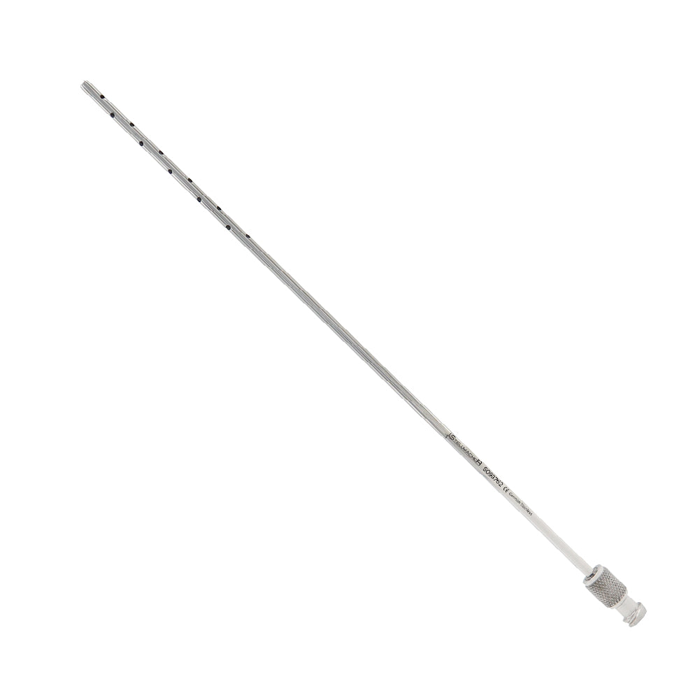 Entner liposuction cannula bayonet Luer-Lock 4.0mm 22 holes 20cm
