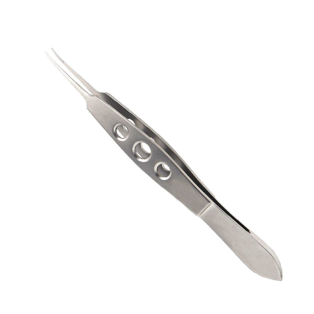 Jaffe utility forceps with curved smooth jaws, titanium