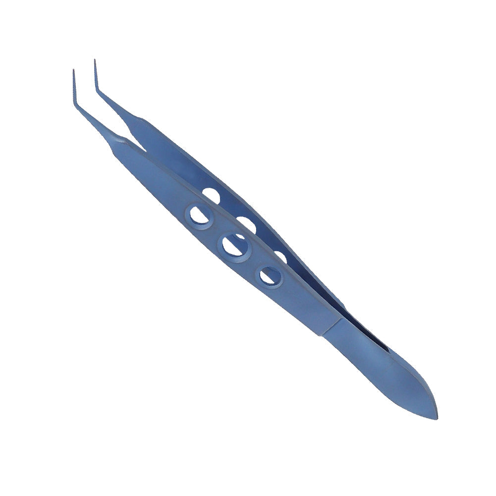 Hoffer-McPherson angled suturing forceps with 1x2 teeth and tying platform