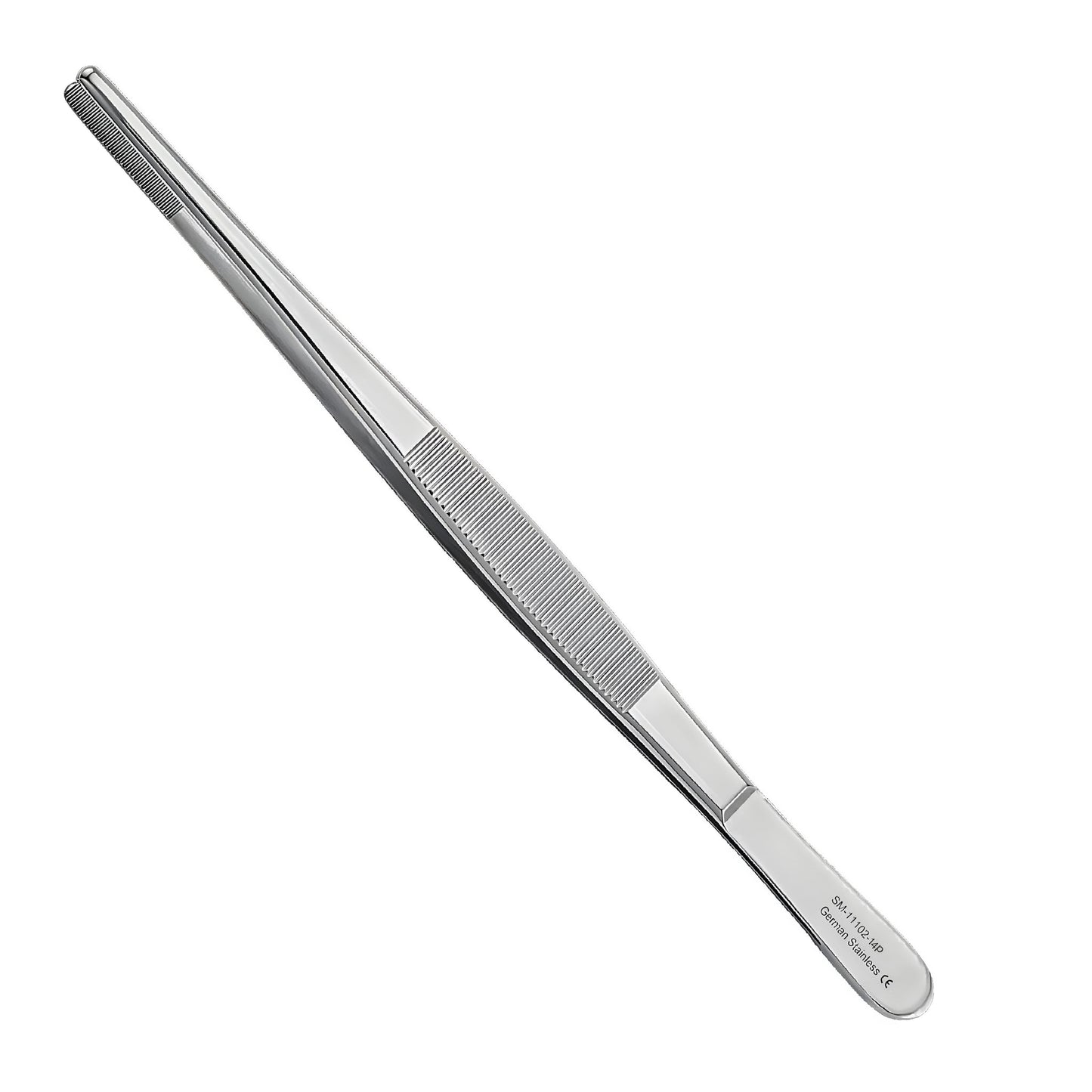 Overholt dissecting forceps fine pattern, curved tips, three figure sizes