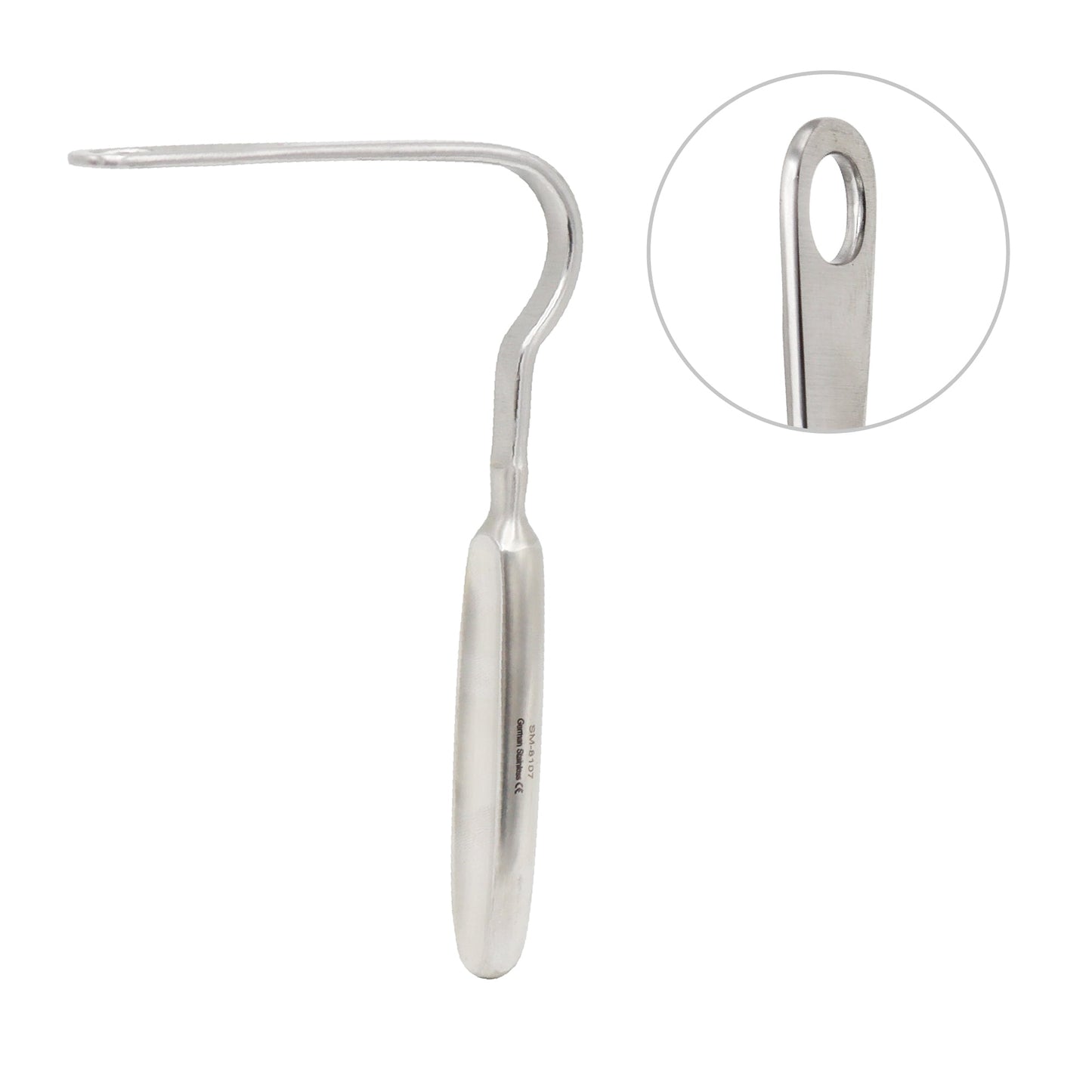 Ring tongue depressor, left side, Fig. 2, 23 x 58 mm blade