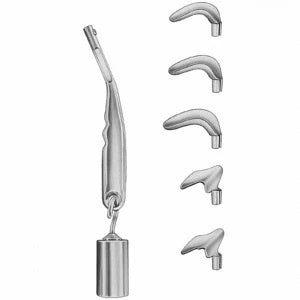 Scherback Specula Set: One handle, five blades, one weight