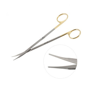 5 1/2 Stevens Scissors with TC Curved Gold Handles